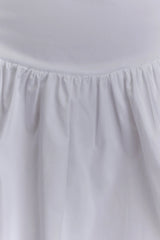 Janis Cotton Frill Mini Dress - White
