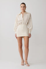 Ivy Oversize Shirt Mini Dress - Stripe