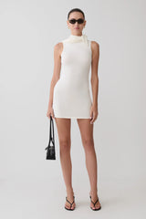 Amilee Scarf Knit Mini Dress - Ivory