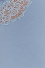 Electra Slinky Lace Mini Dress - Pale Blue