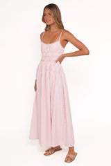 Brittany Maxi Dress - Pink Stripe