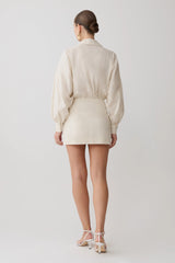 Ivy Oversize Shirt Mini Dress - Stripe